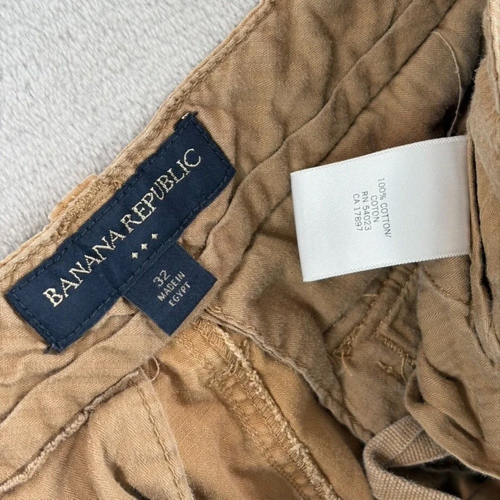Banana Republic Cargo Shorts in Brown Ripstop Men 32x11 Safari Travel Hiking